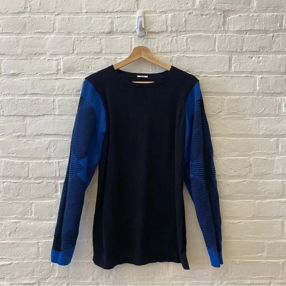 Wolford‎ || Trinity Knit Sweater 3D Blue Black